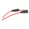 25cm Length Wire Screw Type Car Inline Fuse Holder  2 Ps. 