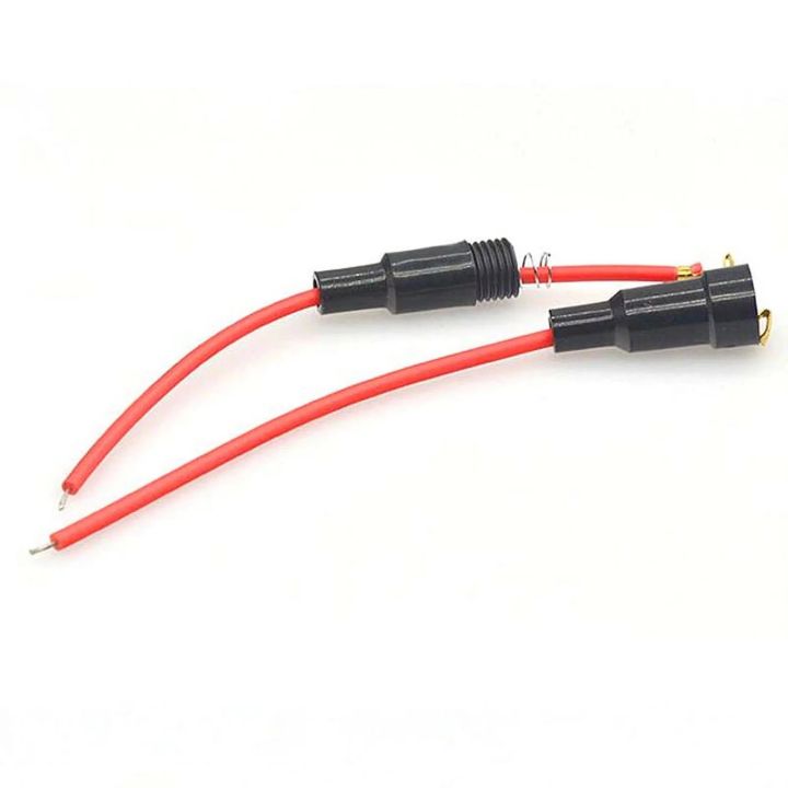 25cm Length Wire Screw Type Car Inline Fuse Holder  2 Ps
