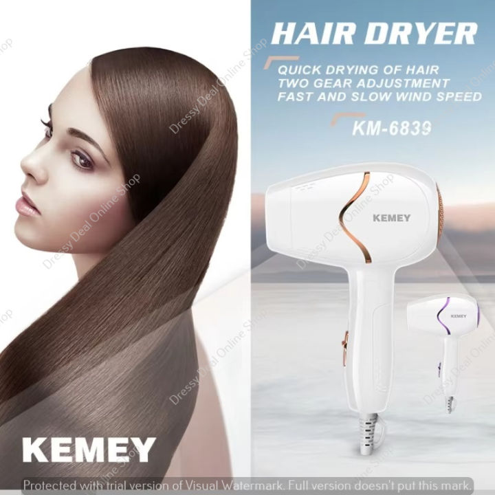 KEMEY%20KM-6839%20Portable%20Anion%20Hair%20Dryer%20hair%20care%20Professinal%20Quick%20Dry%201800W%20Travel%20Foldable%20Hairdryer%20-%20Image%203