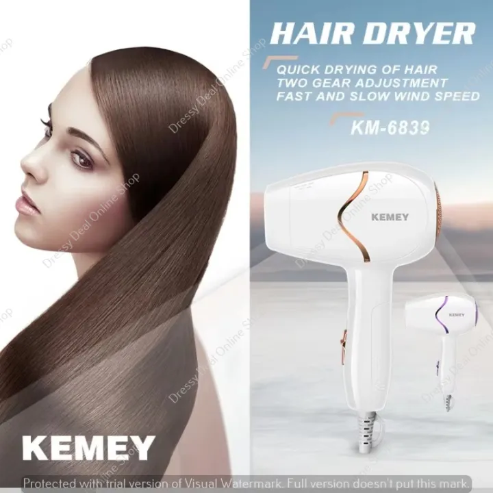 KEMEY%20KM-6839%20Portable%20Anion%20Hair%20Dryer%20hair%20care%20Professinal%20Quick%20Dry%201800W%20Travel%20Foldable%20Hairdryer%20-%20Image%203