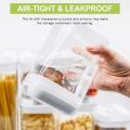 Kitchen Food Storage Containers Set, Kitchen Pantry Organization and Storage with Easy Lock Lids, 5 Pcs. 