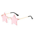 Unconventional Sunnies Quirky Eyewear Christmas Party Glasses Star-shaped Sunglasses Funny Pentagram Eyewear.