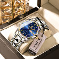 Men's Stainless Steel Wristwatch, Male Quartz Watch, Waterproof, Luminous, Date Week, Top Brand, Luxury, New, 2024. 