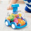 Gear Bus Toys Slide Car Early Educational Toys Interactive Toys with Visible Rotating Gears Gear Toy. 