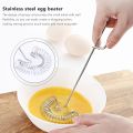 2 Pieces Whisk Egg Small Whisk Whipper Milk and Egg Beater. 