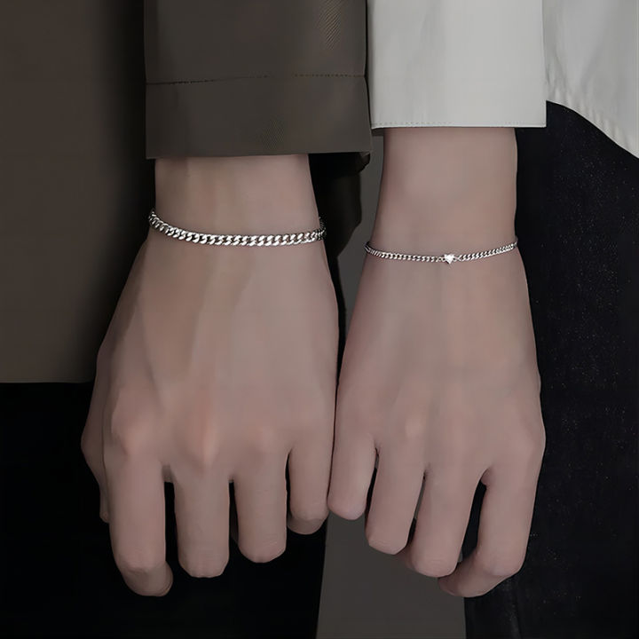 2Pcs%20Simple%20Delicate%20Bracelet%20Advanced%20Sense%20Heart%20Bracelets%20Valentines%20Gifts%20WANNA%20-%20Image%202