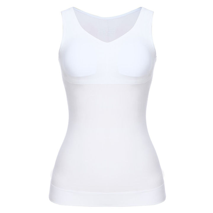 Women%20Cami%20Shaper%20with%20Built%20in%20Bra%20Tummy%20Control%20Camisole%20Tank%20Top%20Underskirts%20Shapewear%20Slimming%20Body%20Shaper%20Compression%20Vest%20-%20Image%202