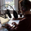 MAONO AU-A04H Vocal Condenser Cardioid USB Microphone Studio Setup With Headphone, Pop Filter And Stand.