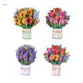 Popup Cards, Flower Bouquet 3D Popup Greeting Cards with Blank Note Card and Envelope. 