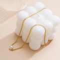Korean Girls Ins Pearl Necklace Pendant Clavicle Chain. 
