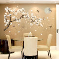 3D wall Sticker Self adhesive for Home decor - white flower tree branch. 