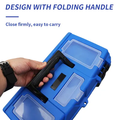 19"-inch%20Tool%20Box%20Plastic%20Tool%20Box%20with%20Tray%20and%20Organizers%20Includes%203%20Small%20Squares%20-%20Image%204