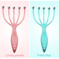 Head Massager, Handheld Claw Spa Scalp Massager, Rotatable Stainless Steel Roller Head Scratcher, Neckk and Back Body Massage Tool for Men Women Hair Growth, Muscle Relax, Blood Circulation. 
