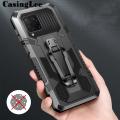 Casinglee For Samsung Galaxy A42 Case Shockproof Armor Stand case with Metal Clip Back cover Samsung A42 Phone cases Car Mountaineering phone case.