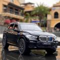 1:32 BMW X5 Licensed Diecast Alloy Car Hybrid Super Premium Model Vehicle Metal Toy Pull back Sound Light. 