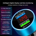 Dual USB Car Charger Adapter Car Cigarette Lighter LED Voltmeter For All Type Mobile Phone Charger Smart Dual USB Fast Charging. 