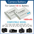 Rechargeable 1600mAh NB 6L NB-6L Battery for Canon Power-shot IXUS 310 SX240 SX275 SX280 SX510 SX500 HS 95 D10 D20 D30 Camera.