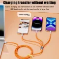 ZHIKE Charger for Android Type C Micro USB iOS 3 in 1 Connector Super Fast Charging cord with Adaptor 240W Data Cable Maximum Support 120Watts 6A and Adapter Silicone Zinc Alloy Charging Cable for iPhone IOS Xiaomi OPPO VIVO Huawei Samsung Galaxy. 