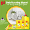 Trix Dishwashing Liquid 1L Bottle Lemon Fragrance for Scratch-Free Sparkling Clean Dishes, removes grease stains with power-rich thick foam. 