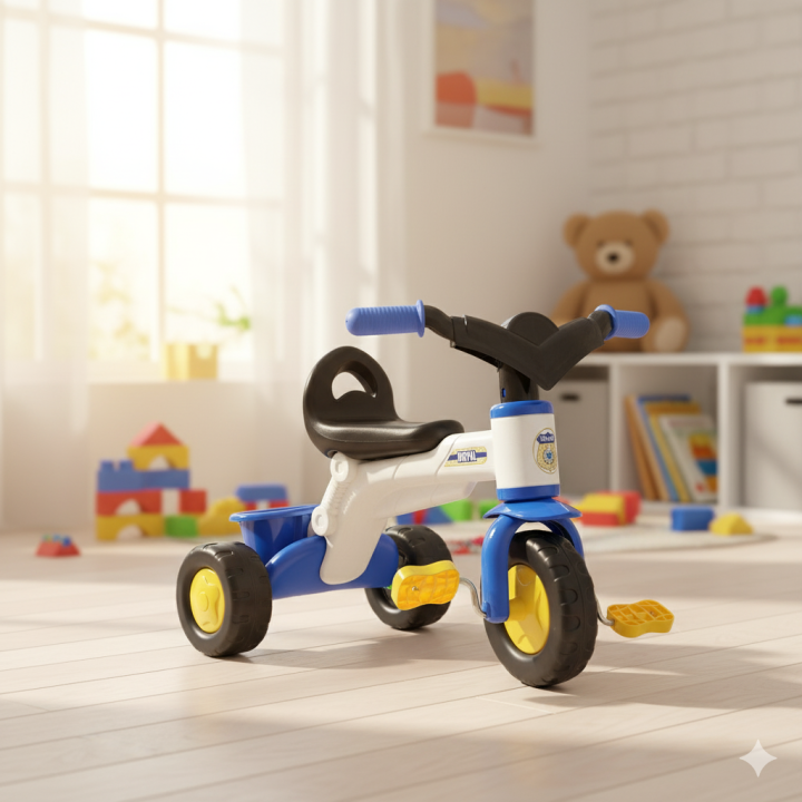 High Quality Royal Bike 3 Wheeler Ride on Tricycle for Children of 1-3 years, Easy to Use And Maintain - Reliable and Durable