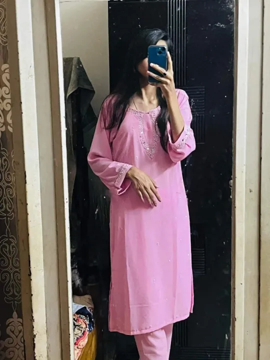Skin%20Print%20Stitched%20Cotton%202-Piece%20Shalwar%20Kamiz%20Dress%20for%20Women%20-%20Image%202