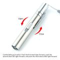 USB Rechargeable Handy Pen Light Mini Nursing Flashlight LED Torch Lamp with Stainless Steel Material Flashlight. 