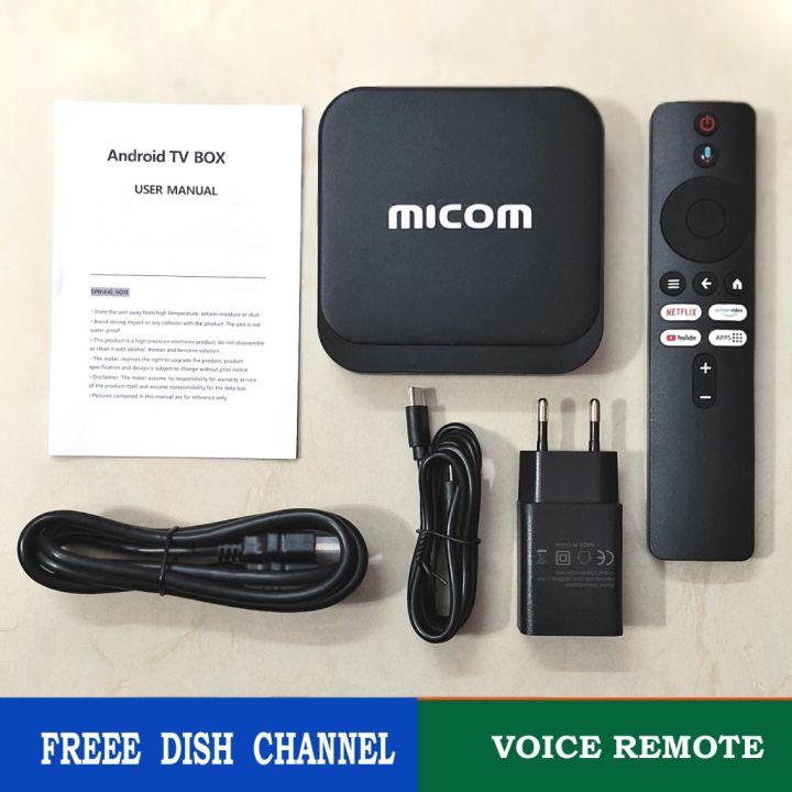 Micom Android Box MICOM Smart Android TV Box 40K Ultra HD | 5G WiFi | Voice Assistant ...