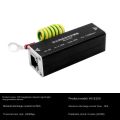 100M Single Network Lightning Protection Device RJ45 Surge Protector Thunder Preventer for POE Cameras. 