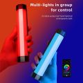 New- LUXCeO RGB Colorful Photo LED Stick Video Light APP Control Adjustable Color Temperature Waterproof Handheld LED Fill Light with Remote Control(Black). 