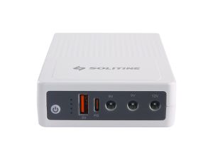 Solitine SOL-604 10000mAh Mini DC UPS with  DC 5V, DC 9V, DC 12V  output ports (12 Months Warranty)