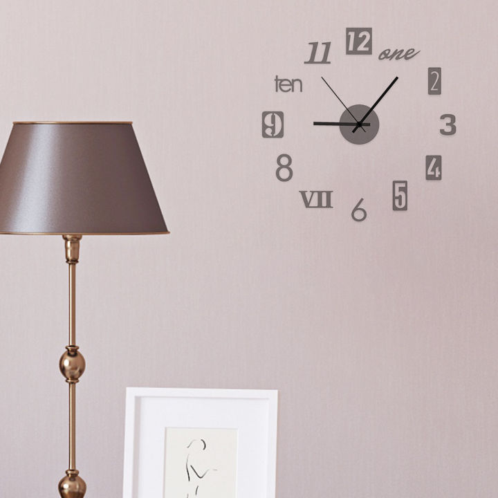 New%203D%20Roman%20Numeral%20Acrylic%20Mirror%20Wall%20Clock%20Sticker%20Fashion%20DIY%20Clocks%20Watch%20Home%20Decoration%20Living%20Room%20Stickers%20-%20Image%205