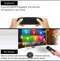 Air Mouse With Keyboard C120 Wireless Gyroscopic Fly Air Mouse C120 Air Mouse Remote For Android TV Box - Wireless Mouse Keyboard Combo(Oreginal). 