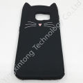 Cute Cat Ears Phone Case For Samsung Galaxy S6 S7edge J4+ J4 Plus 2018 3D Cartoon Shockproof Soft Silicone Back Cover. 