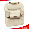 1 PC PVC LEATHER Car Back Seat Organizer - BEIGE. 