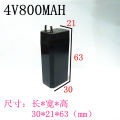 Light Rechargeable Battery 4 V 800 Mah   Lead Acid  Lamp Flashlight Electric Mosquito Bat Battery  Size No 30*21*63 Mm. 