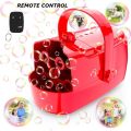 Remote control Bubble machine portable automatic support plug-in or battery or use mobile power bank 2 speed children's toy. 