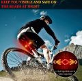 Remote Control Cycle Indicator Signal, Rear Red Light LED Rechargeable USB Bicycle Tail Light, Wireless Remote Control Red Light With Sound.