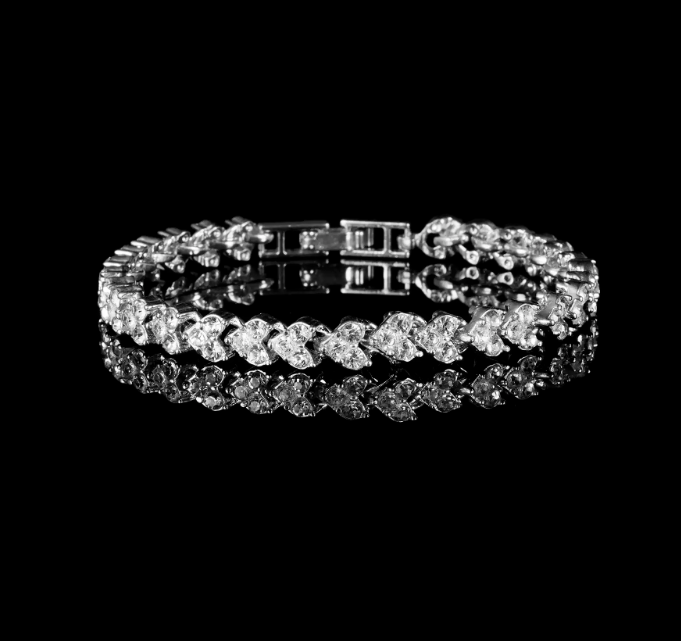 Luxury%20Diamond%20Bracelet%20Bridal%20Wedding%20Prom%20Gift%20Silver%20Rose%20Gold%20Heart%20Zirconia%20Ladies%20Bracelet%20-%20Image%207