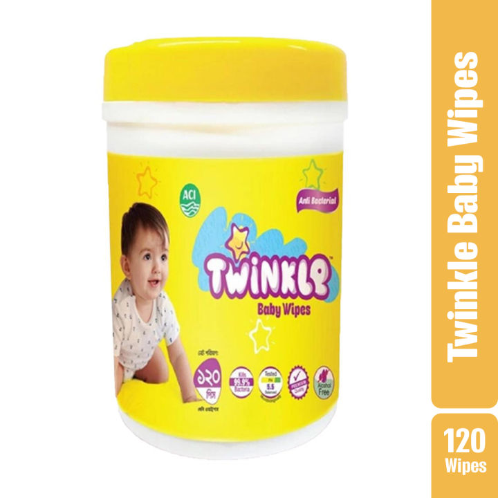 Twinkle Baby Wipes - 120pcs (Jar)