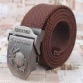 Canvas Hot Army Tactical Casual Metal Buckle Belts Men's Fashion Wild China  Belt. 