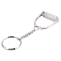 5Pcs Simple Elegant Design Western Stirrup Keychain Key Ring Hanger Tool for Men Women Bag Decoration Equestrian. 