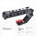 2X Universal DSLR Camera Rig Hand Grip Camera Top Cold Shoe Mount 1/4 Inch & 3/8 Inch Holes Aluminum Alloy Camera Handle.