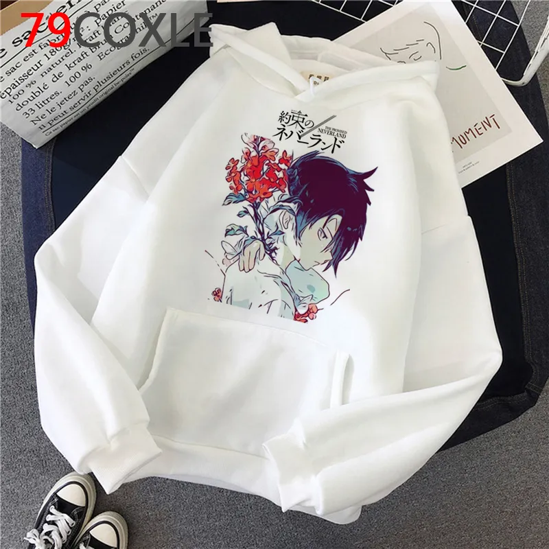 The Promised Neverland Hoodies Sweatshirt Men Harajuku Japanese