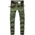Motorcycle Denim Pants Men's Black Jeans Fashion Stretch Zipper Skinny Jeans Pleated Moto Biker Men Slim Pants Hot Selling. 