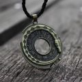 Oldest Mythology Symbol Ouroboros Infinity Snake Bronze Pendant Necklace Rune Norse Amulet Jewelry.