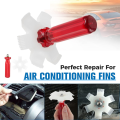 7Pcs Air Conditioner Fin Cleaner Set, Ac Fin Comb Condenser Fin Straightener Brush, Air Conditioner Repair Clean Tool Easy Install Easy to Use.