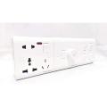Energy Super Gang Switch Economy Value Pack: 4 Gang Switch + Fan Dimmer + 13A Multi Socket + 3-Gang Plastic Box.. 