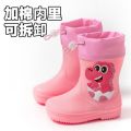 rain boots kids rain boots kindergarten baby new girls anti slip waterproof corset boys water shoes high cross-border ancient. 