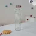 Long Glass Water Bottle, Clear Color, High Quality, 1 Liter Drinking Bottle, 1000ml. 