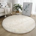 60cm Round Rug Mat Fluffy White Carpets For Living Room Soft Home Decor Bedroom Room Decoration Salon Thick Pile Rug.